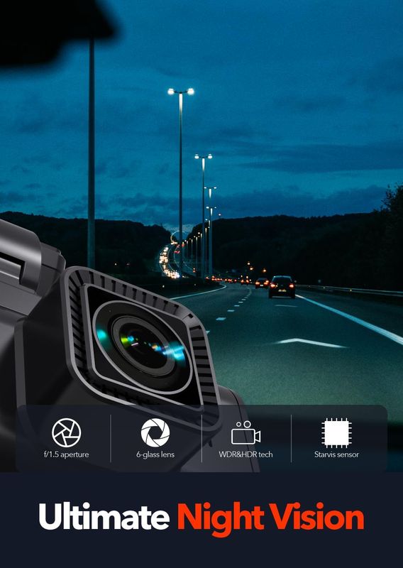 Dash cam camera de securite voiture avant arriere qualite 4k avec carte sd  valeur plus de 169 euros / voir les photos ci-jointes neuf dans son  emballage - Équipement auto