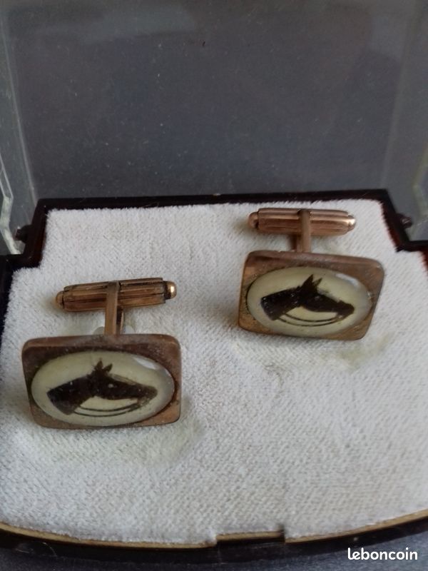 Boutons de manchette dorés Croix occitane - Idées cadeaux (12828449