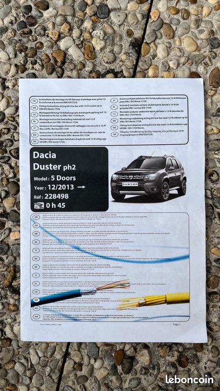 Faisceau électrique d’attelage Duster phase II (image 2)
