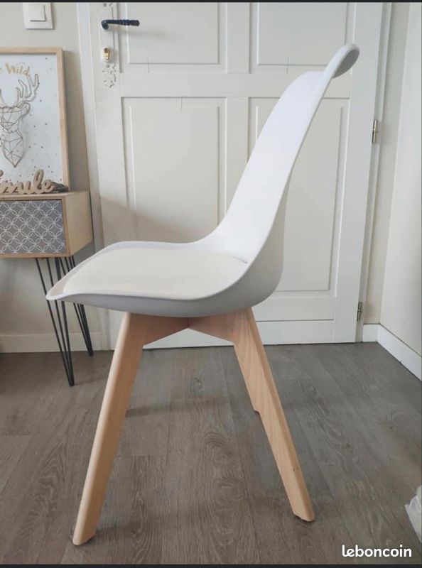 Chaise noir blanc gris neuves (image 4)