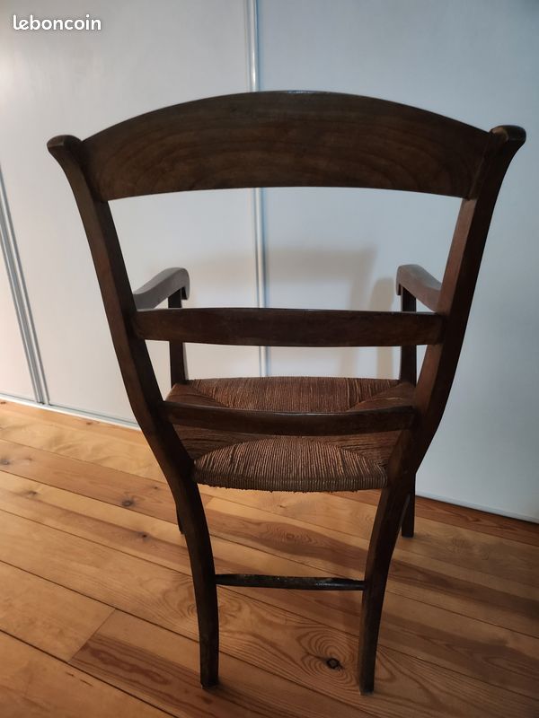 Fauteuil bois ancien (image 2)