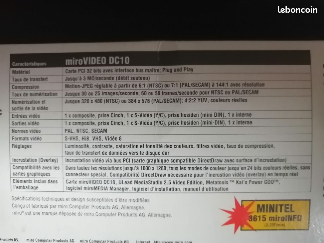 Matériel de Capture et de Numérisation Vidéo