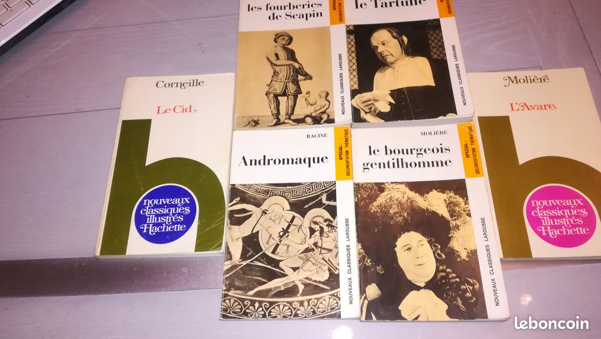Lots de livres Corneille Racine Molière (image 1)