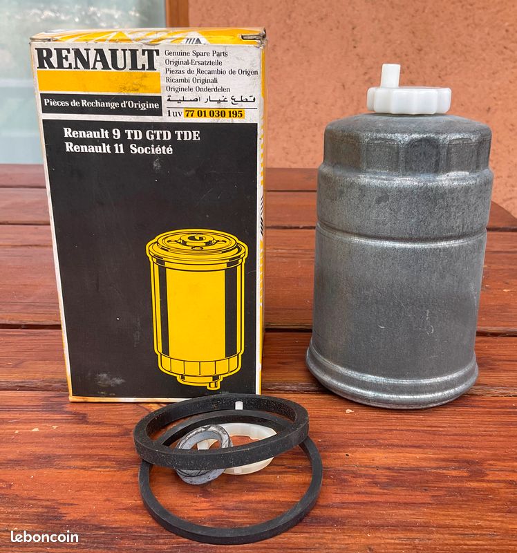 Filtre à gasoil BOSCH 77 01 030 195 pour Renault R9 et R11 diesel (image 1)