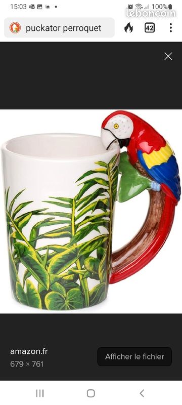 Mug perroquet marque PUCKATOR (image 2)