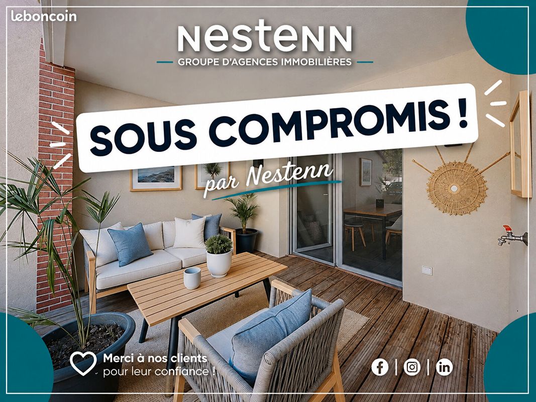 Appartement 3 pièces 64 m² · à Castanet-Tolosan · 64 m² · 184 800 €