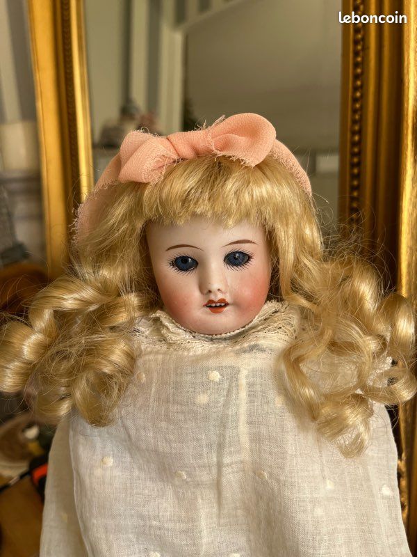 Perruque Pour Poupée Blonde 18 Cm - Cheveux Naturels - Taille 1 (7.1 HC) - Fabriquée En France