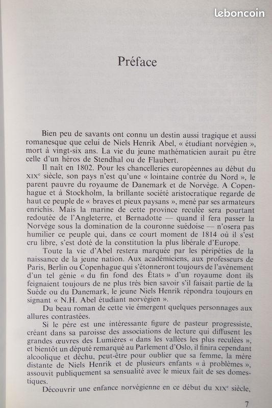 NEUF. Abel. Un mathématicien romantique - Ore (image 6)