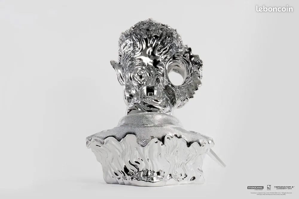 PureArts T-1000 Art Mask 1/1 – Terminator 2 – Édition Limitée Chrome Edition (image 3)