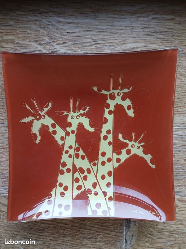 Assiette girafes Hervé Maury (image 1)