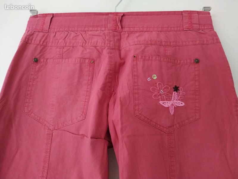 Pantalon léger en toile pour fille, In Extenso, 14 ans (image 4)