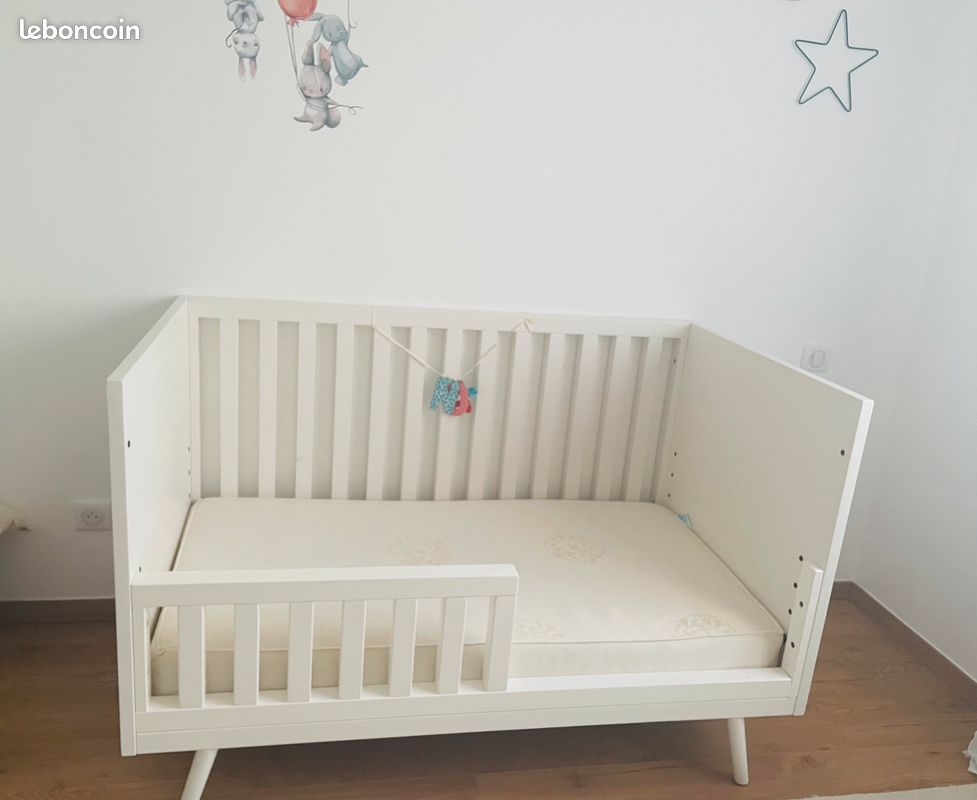 Convertible bed crib baby to toddler to 5years (image 3)