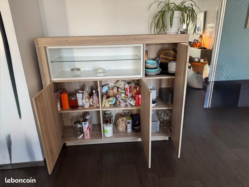 Buffet haut bois clair (image 3)