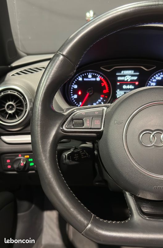 AUDI A3 CABRIOLET 1.8 TFSI 180CH AMBITION LUXE S-TRONIC - S LINE - CUIR - JA 18" - CAMERA RECUL - REGULATEUR ADAPTATIf (image 25)