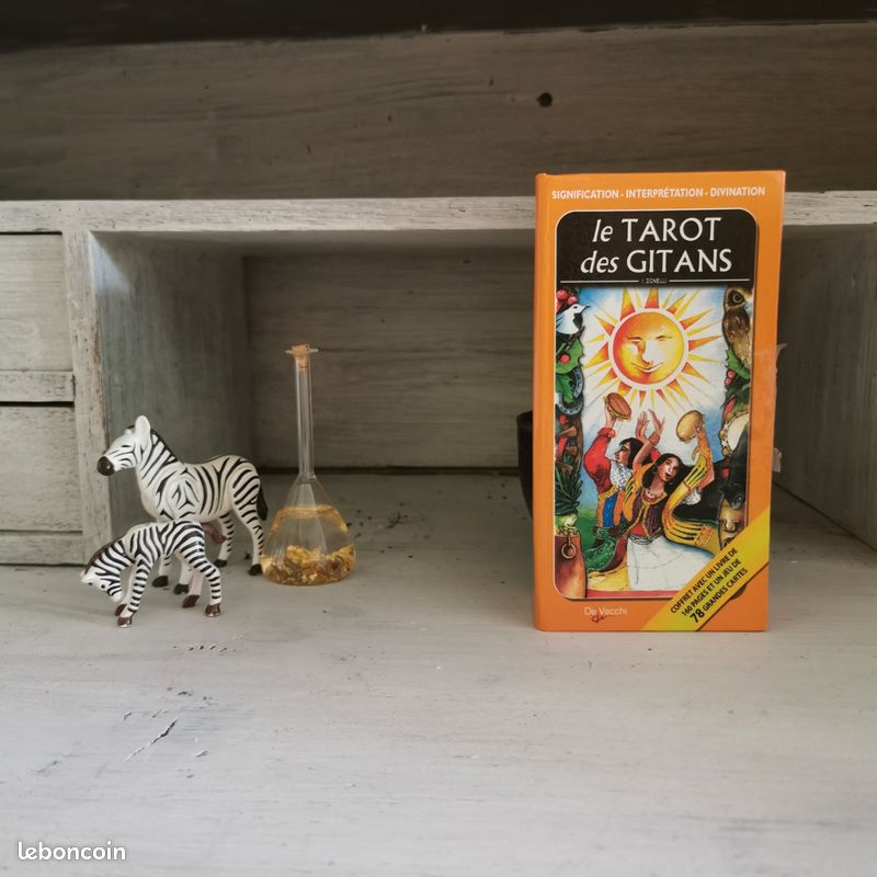 Fofeadm Cartes de tarot pour débutants, 78 cartes de tarot originales avec guide (français non garanti), cartes de tarots durables avec signification sur elles
