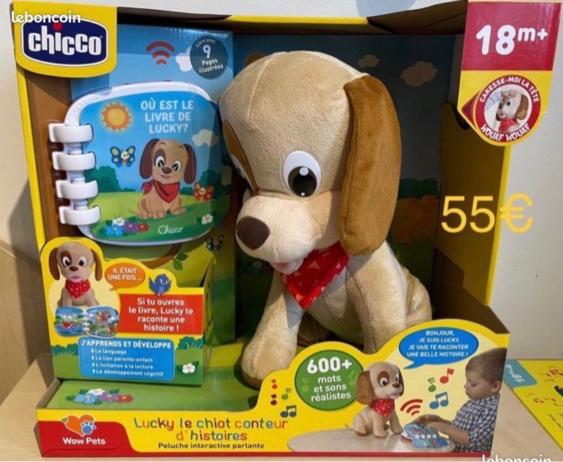 Peluche Chicco Lucky Cucciolo Raccontastorie Chicco Lucky