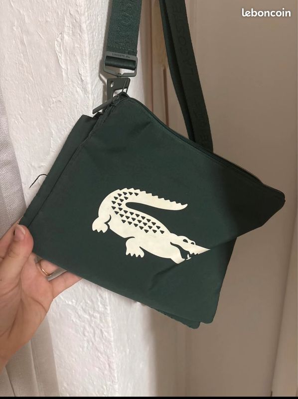 Sacoche Lacoste verte (image 2)