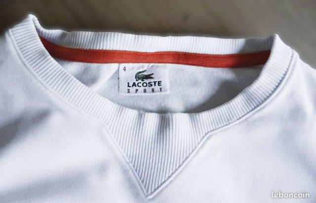 SWEATSHIRT LACOSTE MOLLETON COL ROND TAILLE ou M Vêtements - Main Image