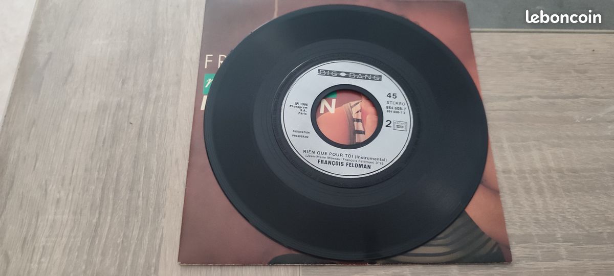 45 tours François Feldman "Rien que pour toi" (image 3)