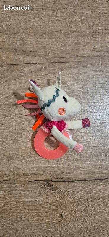 Hochet de dentition Louise la licorne Lilliputiens Jeux Jouets