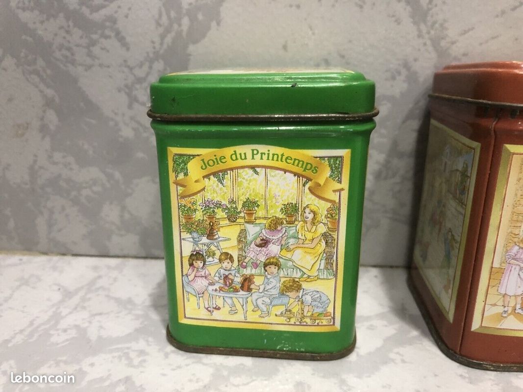 Lot De 4 Mini Savons Yves Rocher Dans Leurs Boîtes + Boîte Métal Collector - Neuf