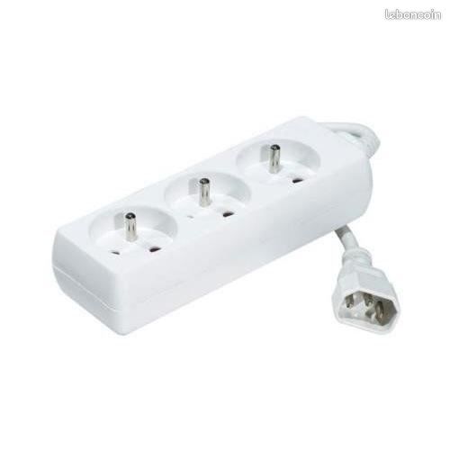 Multiprise pour onduleur avec 3 prises et câble connecteur fiche C14 , longueur 1.5 m (image 3)