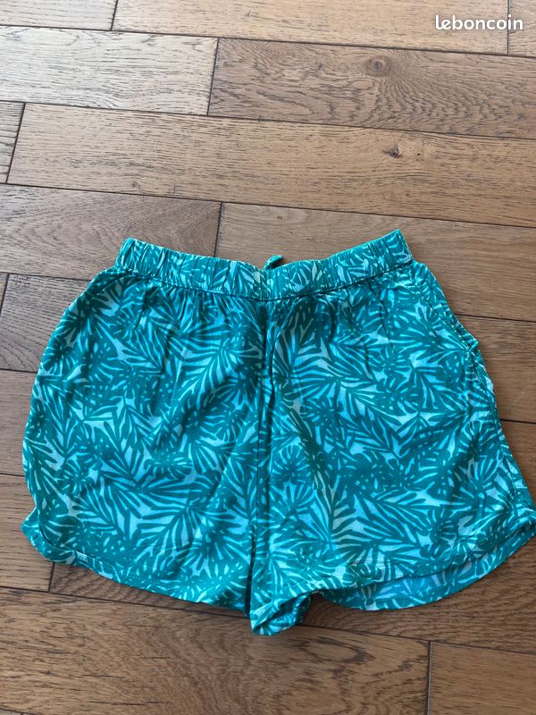 Short en Lin Blanc Femme Fluide Décontracté Shorts De Plage Grande