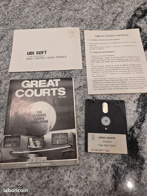 GREAT COURTS - Atari ST EUR 11,90 - FR