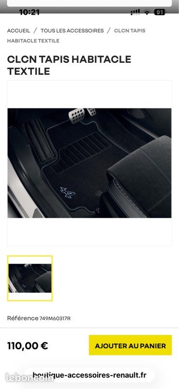 Tapis Anti-Dérapants Rainure Porte 14 Pcs – Compatible Renault Arkana 2021-2024