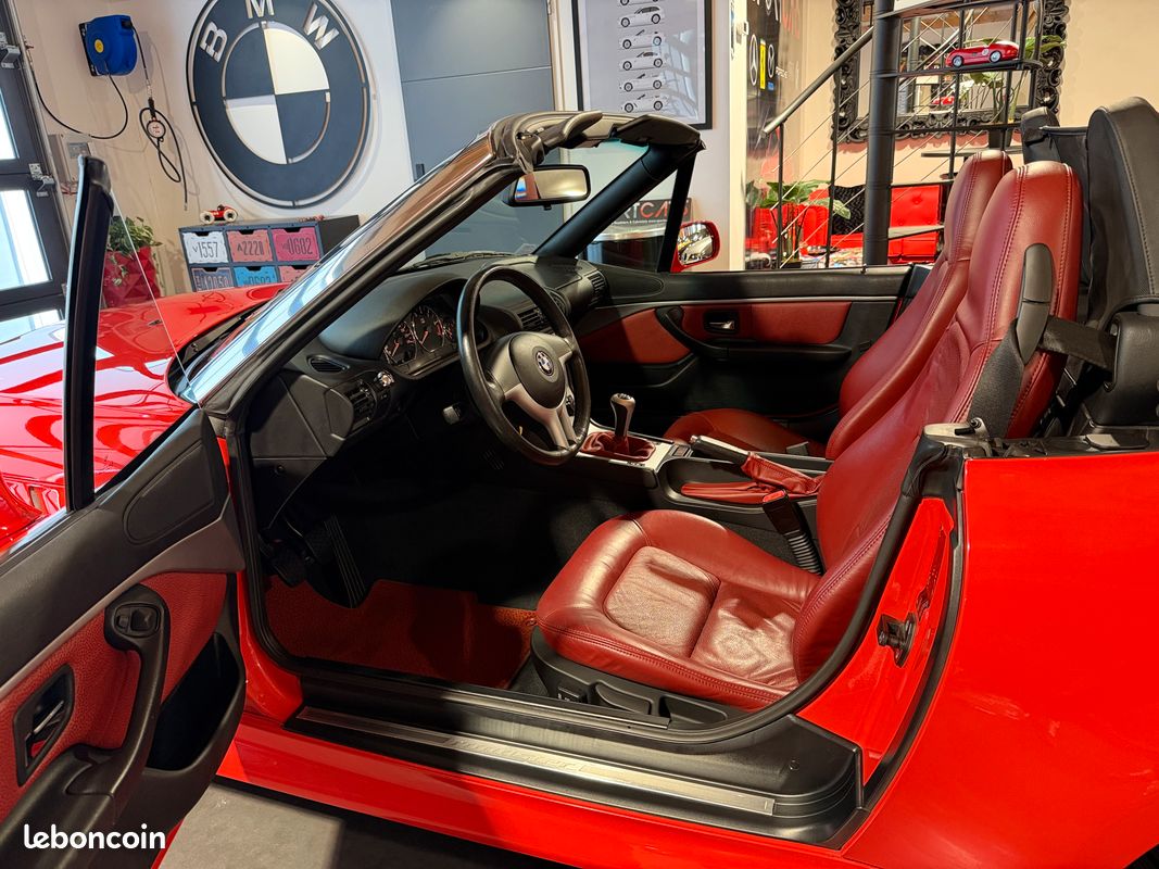BMW Z3 2.0 6 Cylindres 150cv Phase 2 "RARISSIME" Rouge Hellrot II / Cuir Oregon Rouge 02/2000 71.000 km "ÉTAT NEUF" *LIVRAISON POSSIBLE (image 6)