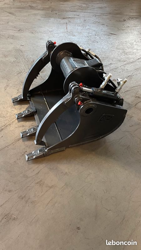 PROMO Godet à grappin hydrauliques pelle 1 à 3T; platines toutes marques sous 2 semaines, idéal enrochement, déchets paysagers, troncs, (image 5)