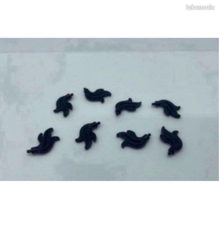 Lego 8 plumes noires RARE Harry Potter chevalier castle pirate (image 1)