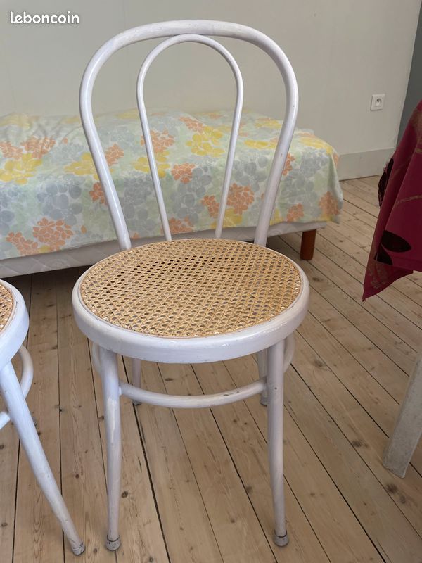 Lot de 4 chaises en canage (image 3)
