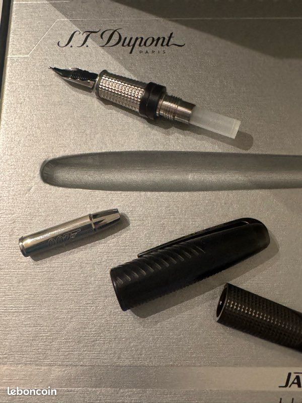 Stylo Plume Dupont Olympio XL Série Limitée James Bond 007 ‑ Noir PVD ‑ Neuf Avec étiquettes