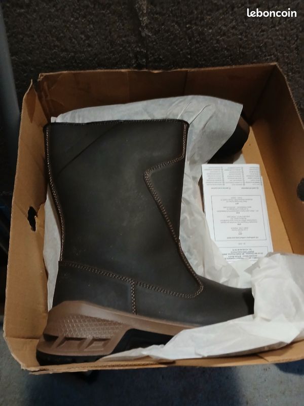 Botte fourré de sécurité en cuire de la marque honeyell Chaussures