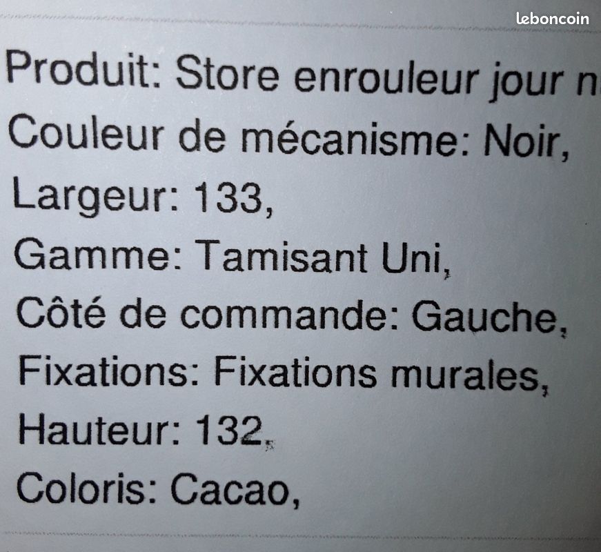 Store jour nuit neuf (image 4)