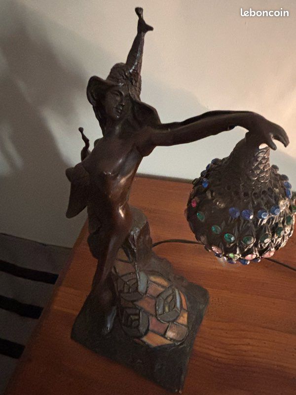 Lampe en bronze ( Philippe Wolfers ) (image 6)