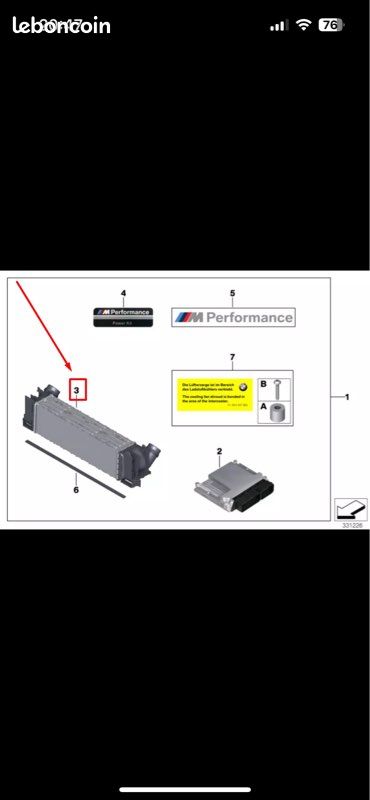 Échangeur intercooler bmw 430d (image 1)