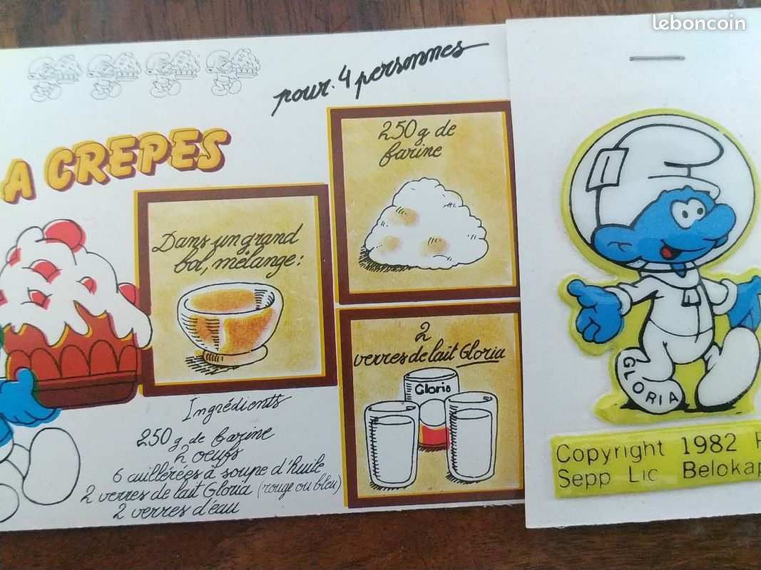 Un lot de 5 stickers Schtroumpfs des années 82 (image 5)
