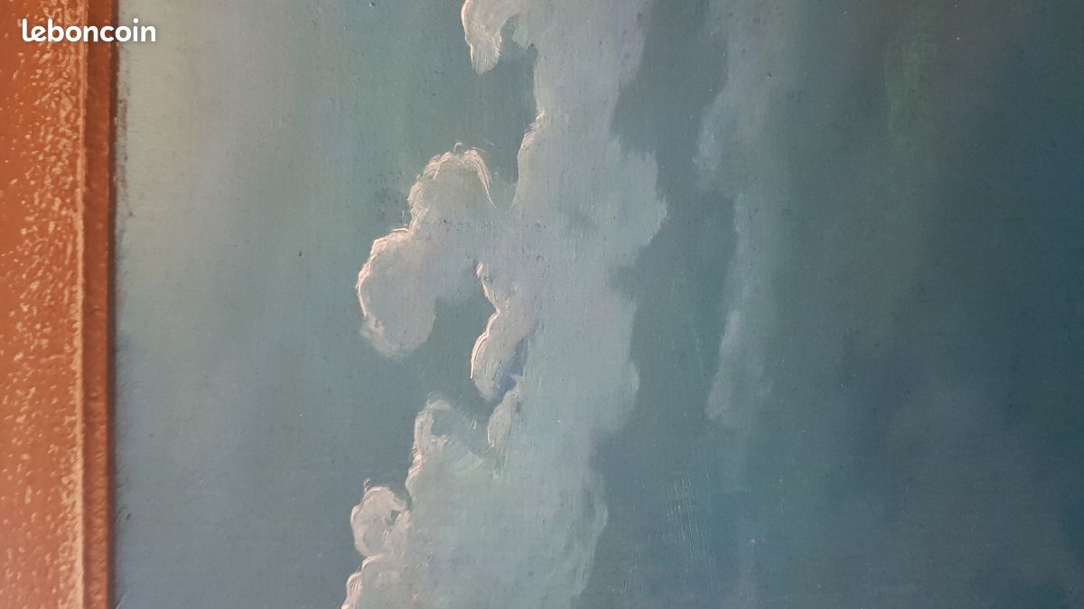 20ième siècle peinture huile signée (image 7)