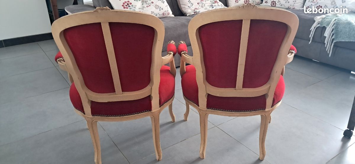 Paire de fauteuil cabriolet style louis XV (image 4)