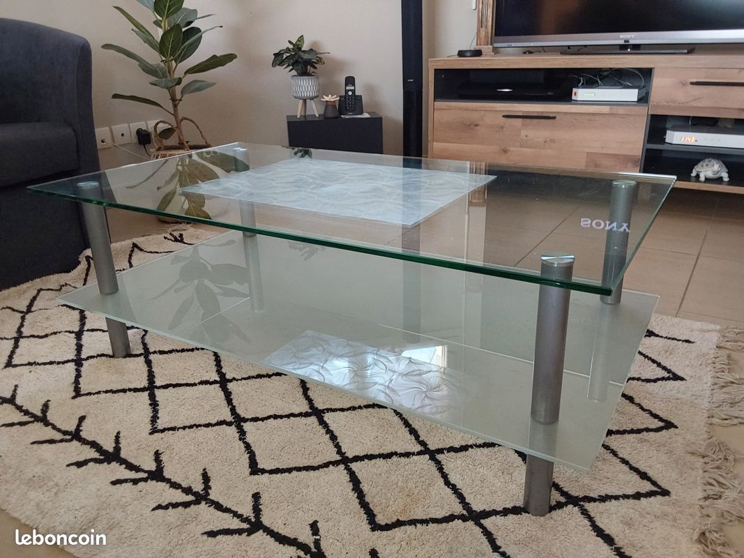 Table basse verre (image 1)