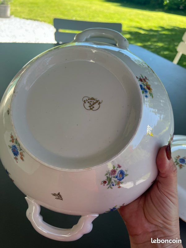 Soupière ronde en porcelaine de limoges (image 5)