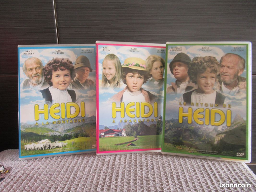 3 dvd films heidi à la montagne à francfort le retour (image 1)