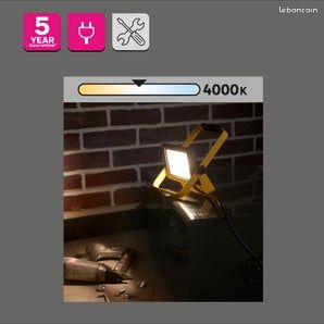 Projecteur portable led 20w (image 4)