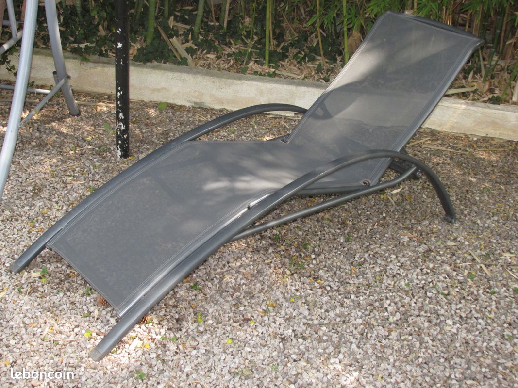 Bain de soleil / transat / chaise longue / siège de jardin (image 1)