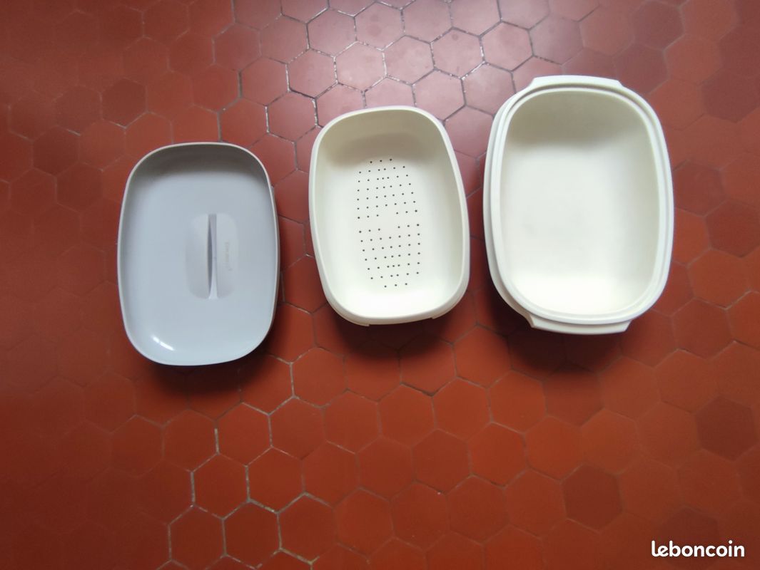 Cuiseur vapeur Tupperware. Micro-ondes. Vintage. Bon état (image 7)