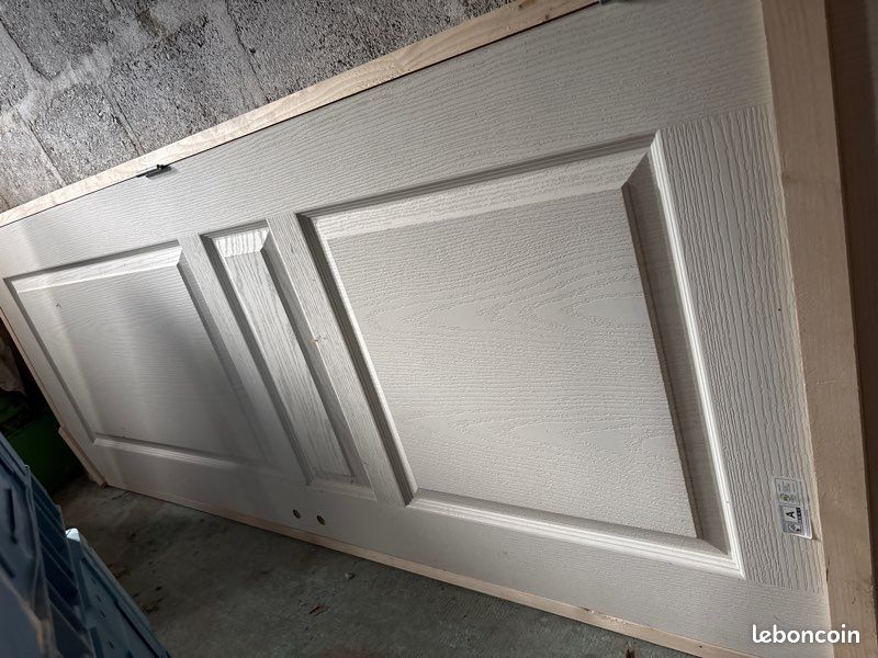 Porte neuve interieur bois cerusé blanc (image 1)