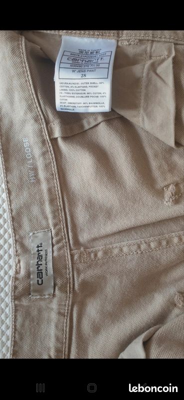 Pantalon femme ou mixte
Vends pantalon femme ou mixte Carhartt jambes larges
* Taille 28 ( voir etiquette photo)
*JAMAIS PORTÉ.
*Ecru .
80
Envoyé à partir de Courrier pour Windows (image 2)
