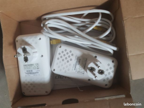 Kit CPL Devolo DLAN 1200+ Dual Pack - 2 Prises CPL Avec Ports Ethernet, Débit 1200 Mbps